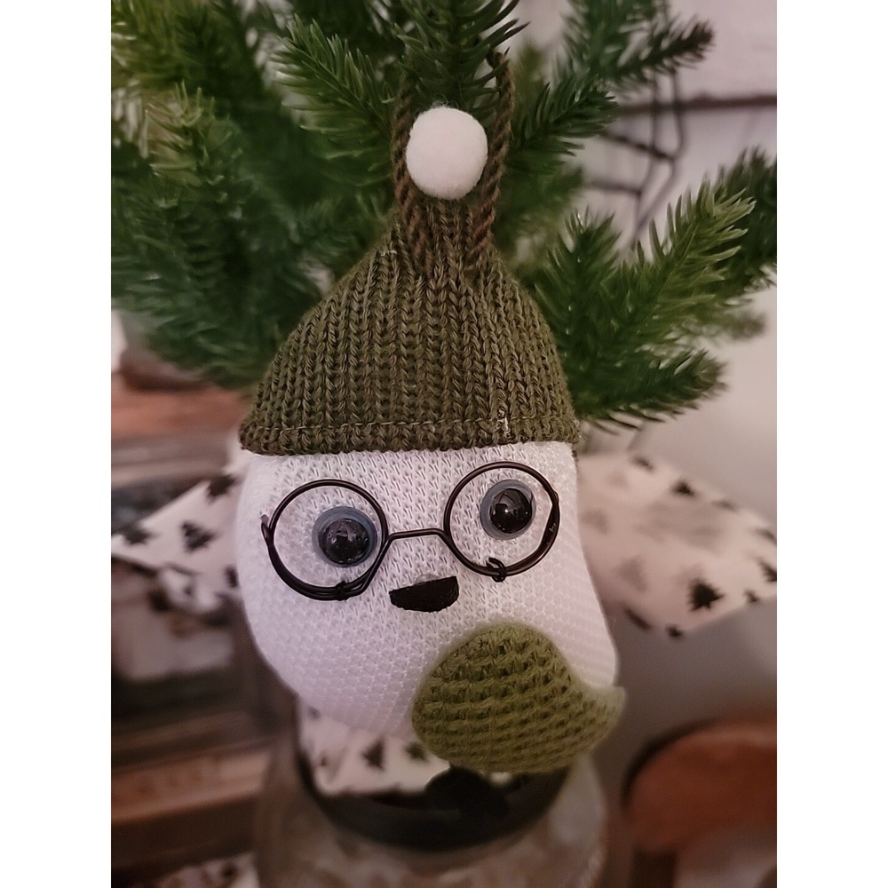 Target Wondershop Owl Bird With Green Hat Glasses Christmas Felt Ornament 2014